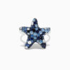Blue Pavé Star Statement Ring