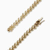 Gold Leaf Link Chain Bracelet